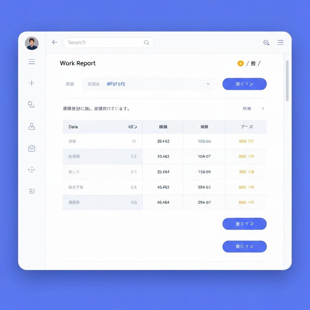 Desktop admin dashboard interface