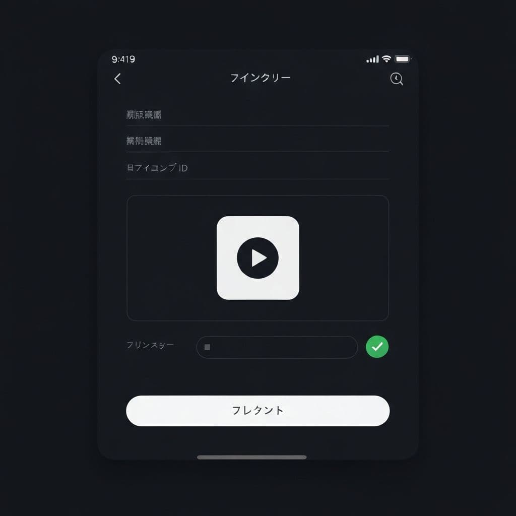 Mobile ad submission form interface